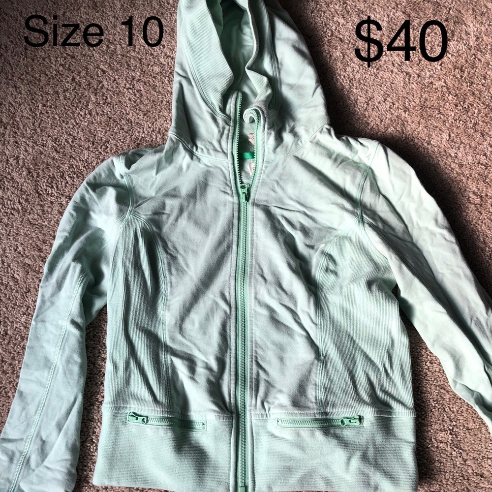 Lululemon full zip hoodie sweatshirt size 10